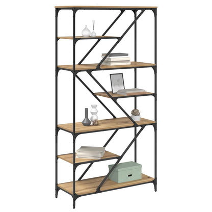 vidaXL Bookshelf 9-Tier 91 x 36 x 176 cm Engineered Wood Artisan Oak 3