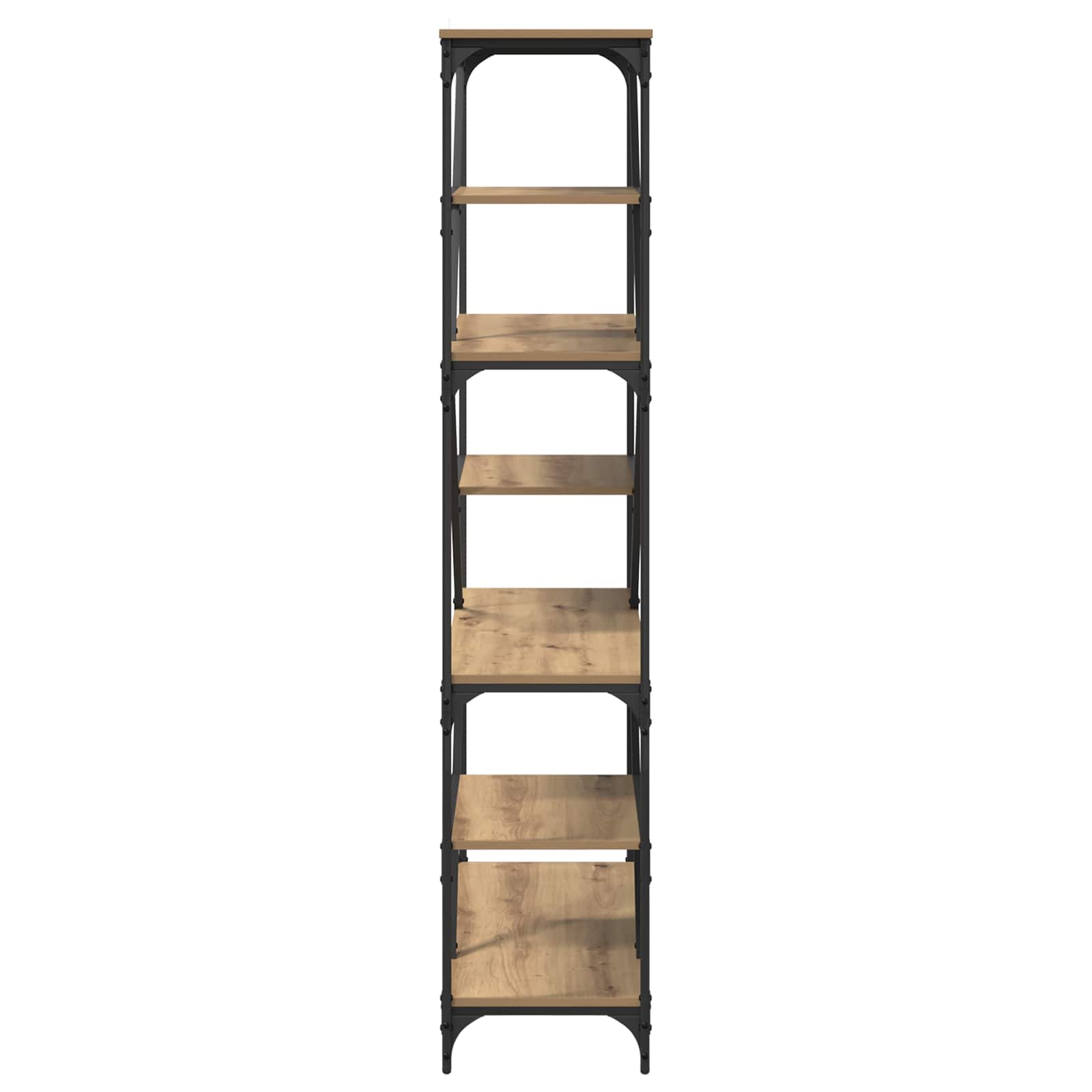 vidaXL Bookshelf 9-Tier 91 x 36 x 176 cm Engineered Wood Artisan Oak 6