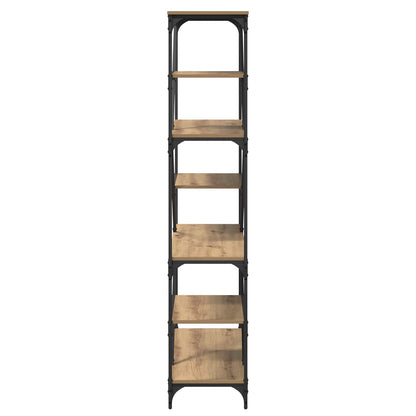 vidaXL Bookshelf 9-Tier 91 x 36 x 176 cm Engineered Wood Artisan Oak 6