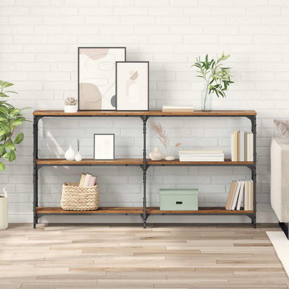 vidaXL Console Table Old Wood 156 x 28 x 80.5 cm Engineered Wood 1