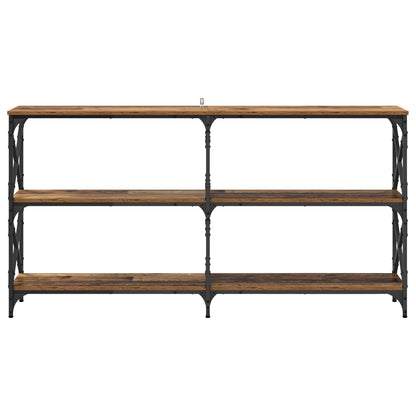 vidaXL Console Table Old Wood 156 x 28 x 80.5 cm Engineered Wood 5
