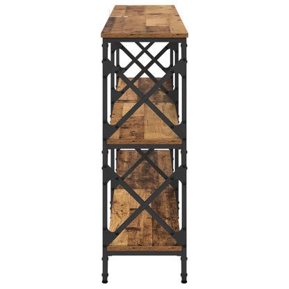 vidaXL Console Table Old Wood 156 x 28 x 80.5 cm Engineered Wood 6
