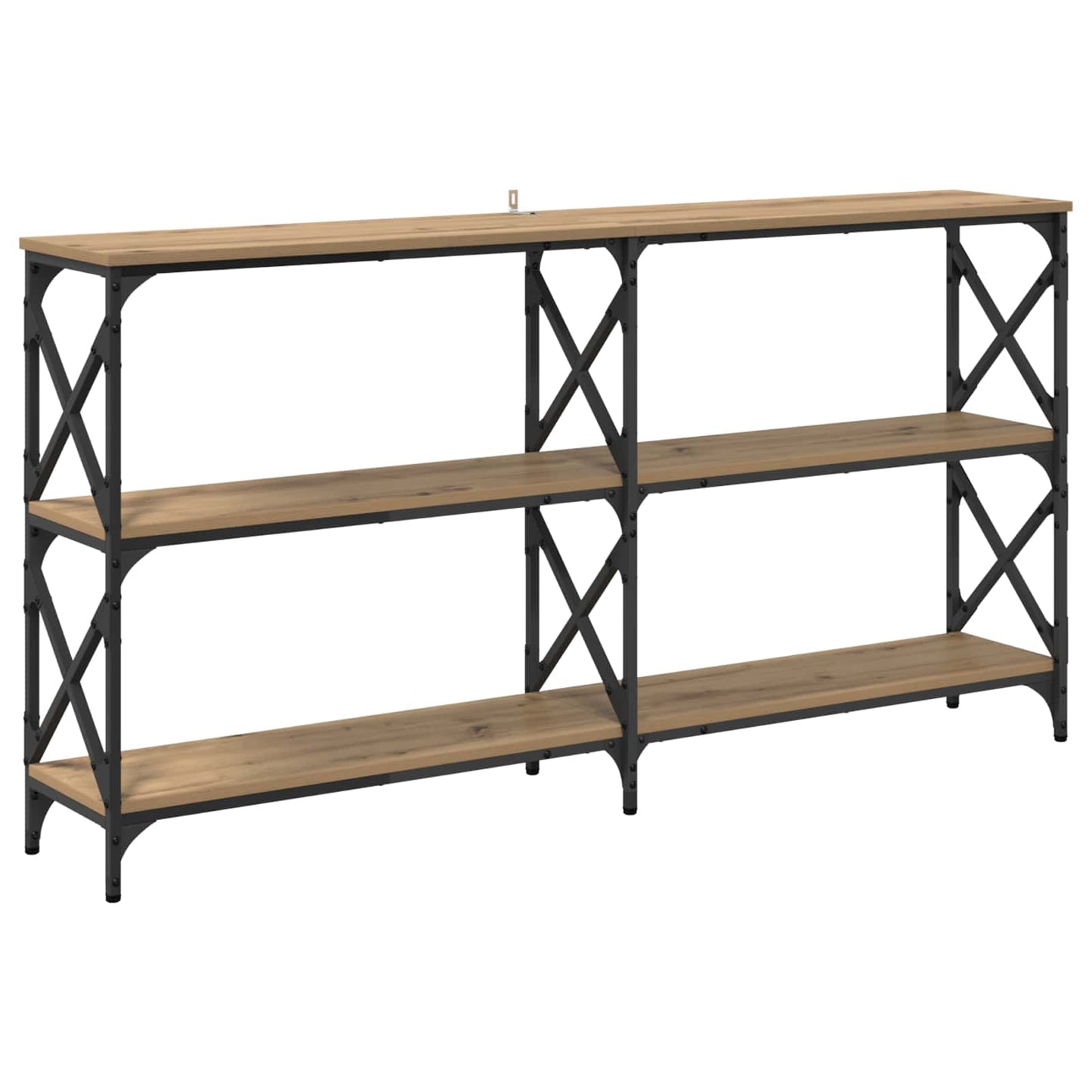 vidaXL Console Table Artisan Oak 156 x 28 x 80.5 cm Engineered Wood 2