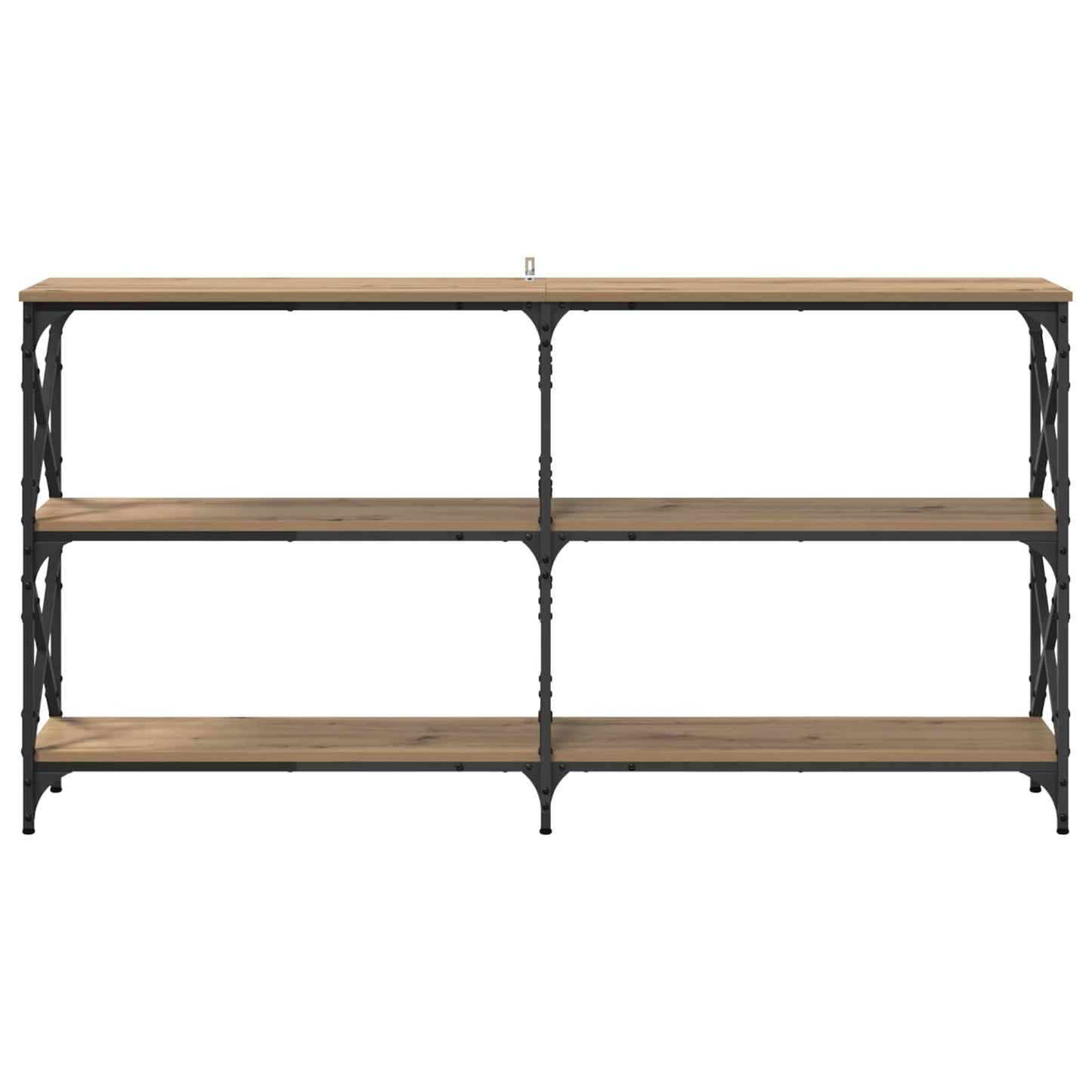 vidaXL Console Table Artisan Oak 156 x 28 x 80.5 cm Engineered Wood 5