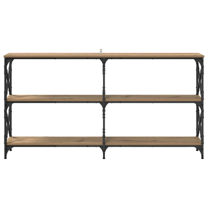 vidaXL Console Table Artisan Oak 156 x 28 x 80.5 cm Engineered Wood 5
