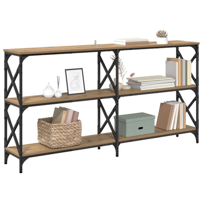 vidaXL Console Table Artisan Oak 156 x 28 x 80.5 cm Engineered Wood 3