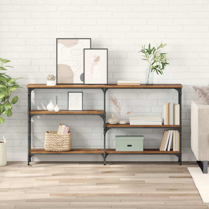 vidaXL Console Table Old Wood 150 x 29 x 76.5 cm Engineered Wood 1