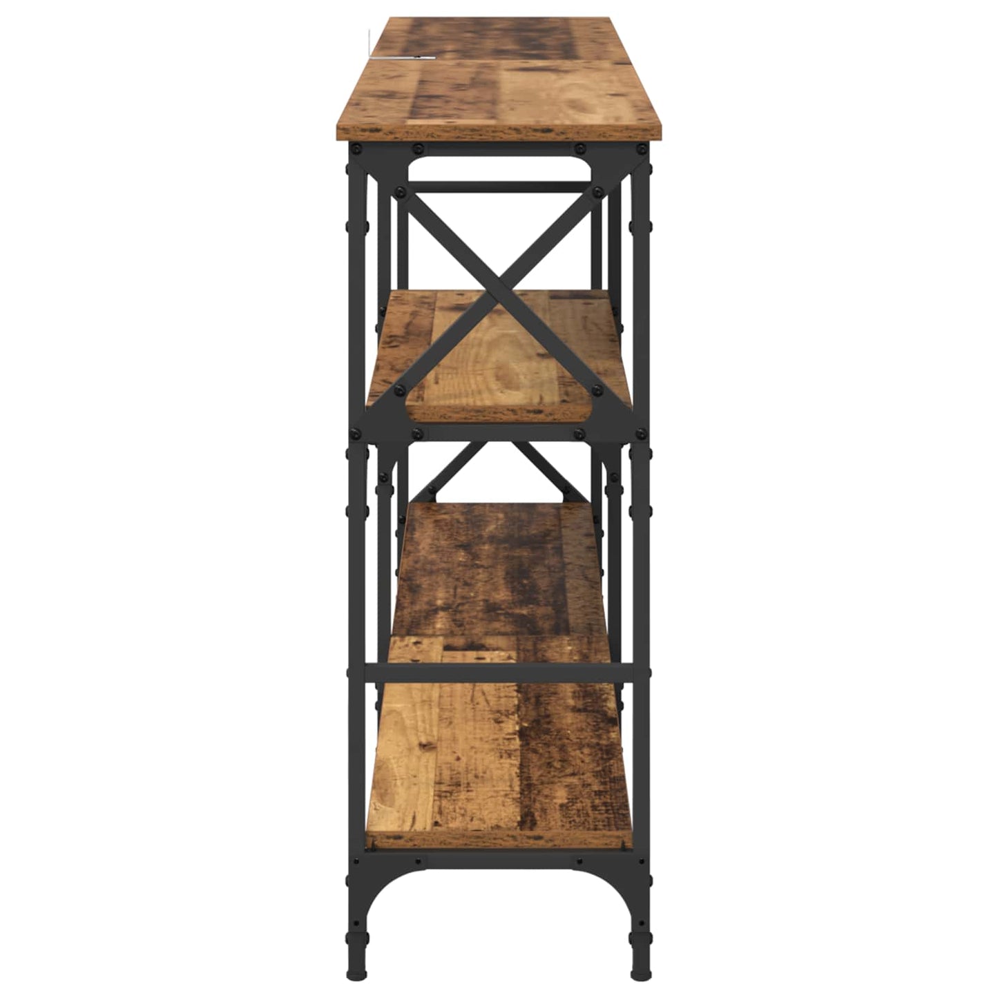vidaXL Console Table Old Wood 150 x 29 x 76.5 cm Engineered Wood 6