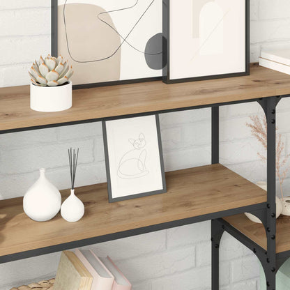 vidaXL Console Table Artisan Oak 150 x 29 x 76.5 cm Engineered Wood 4