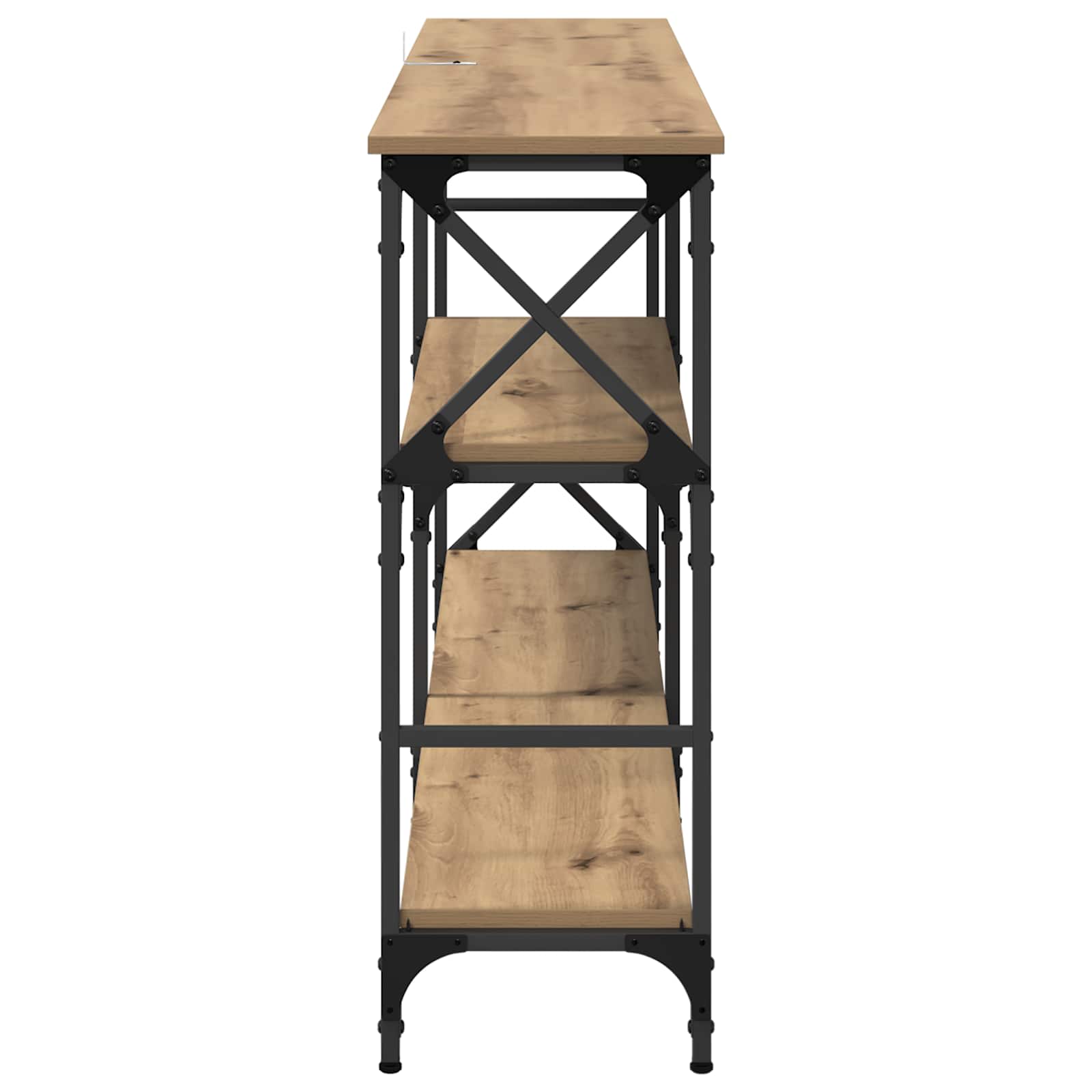vidaXL Console Table Artisan Oak 150 x 29 x 76.5 cm Engineered Wood 6
