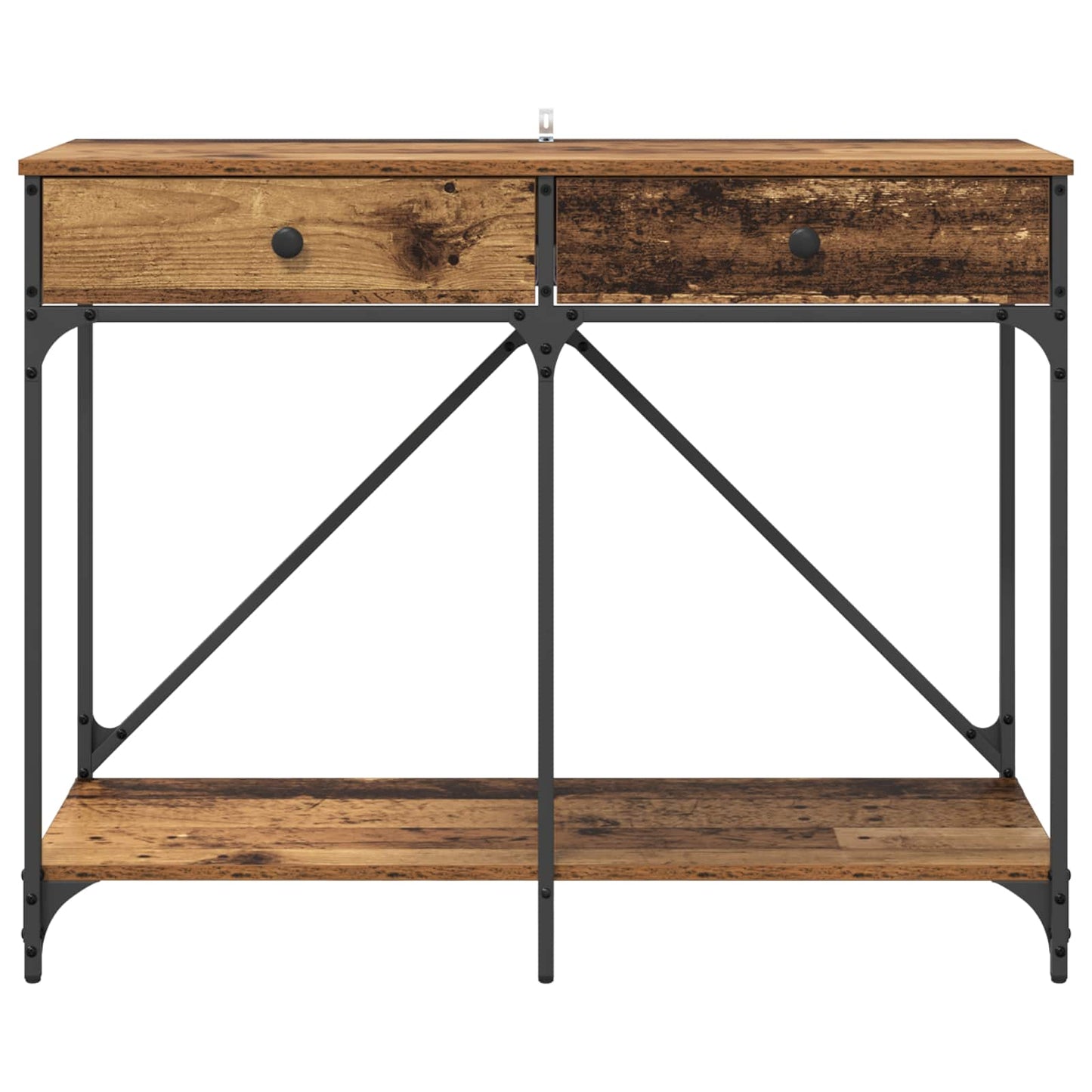 vidaXL Console Table Old Wood 100 x 39 x 78.5 cm Engineered Wood 6