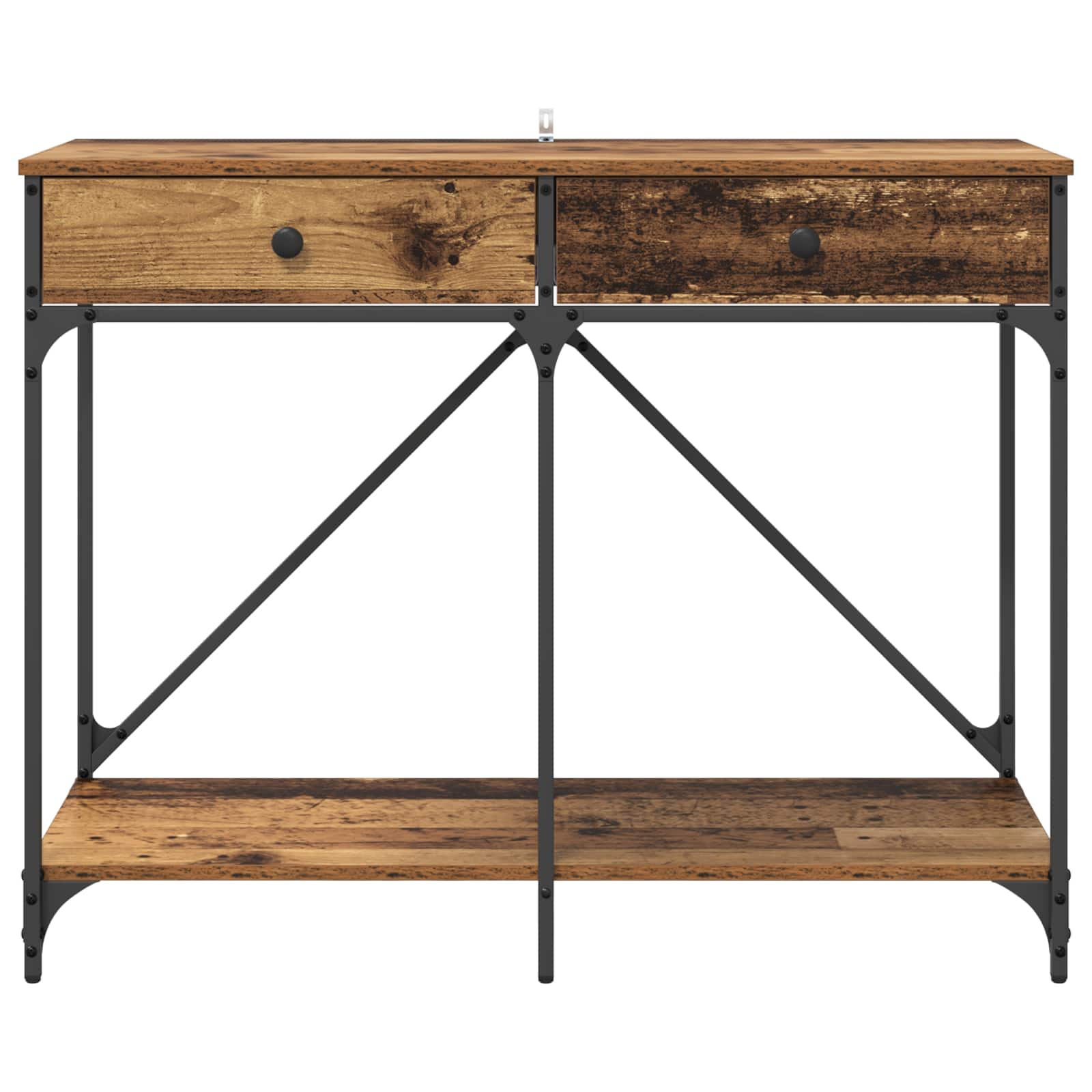 vidaXL Console Table Old Wood 100 x 39 x 78.5 cm Engineered Wood 6