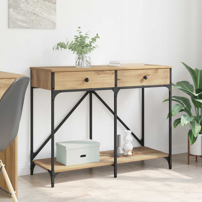 vidaXL Console Table Artisan Oak 100 x 39 x 78.5 cm Engineered Wood 1