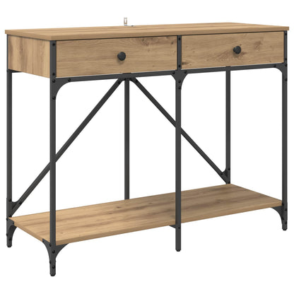vidaXL Console Table Artisan Oak 100 x 39 x 78.5 cm Engineered Wood 2