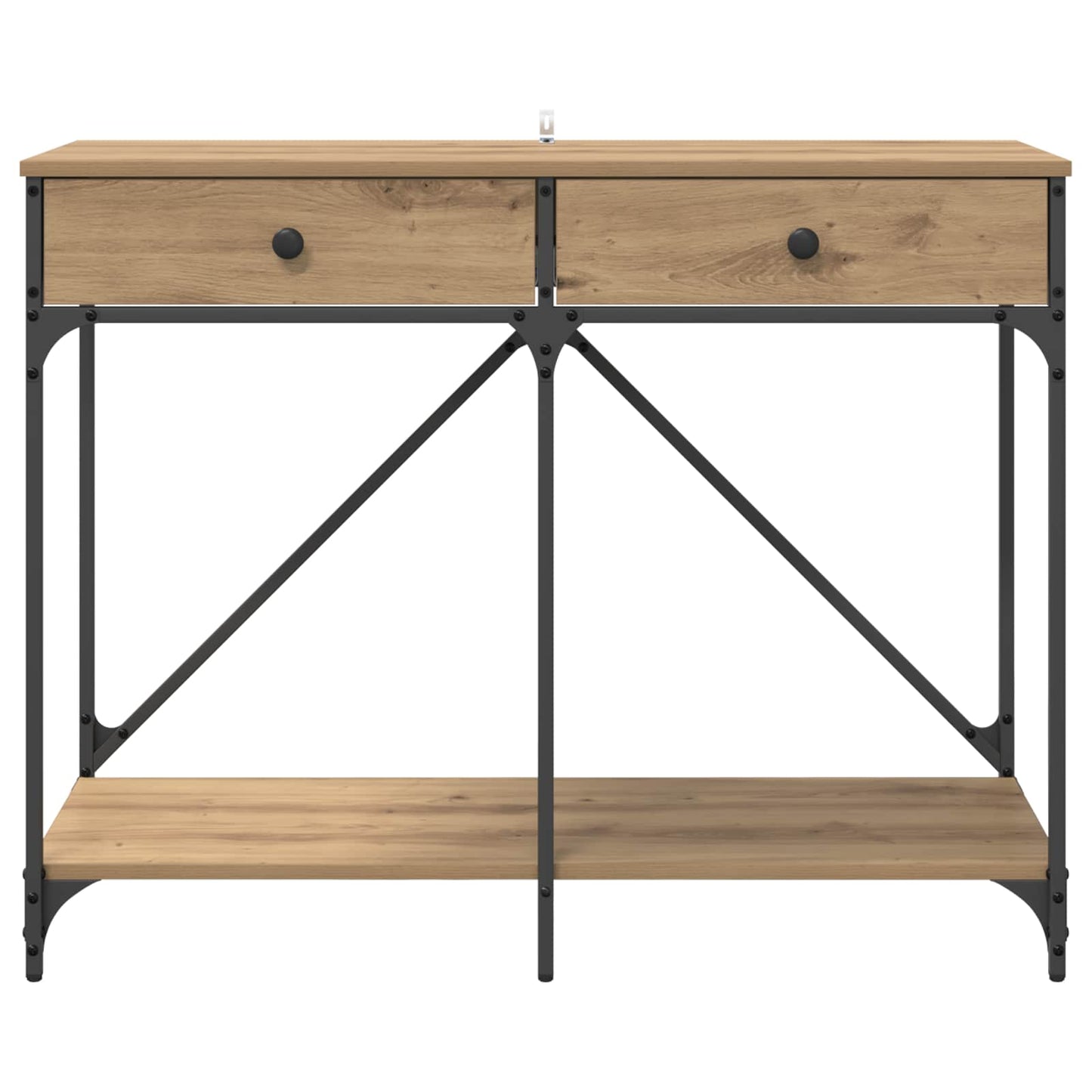 vidaXL Console Table Artisan Oak 100 x 39 x 78.5 cm Engineered Wood 6