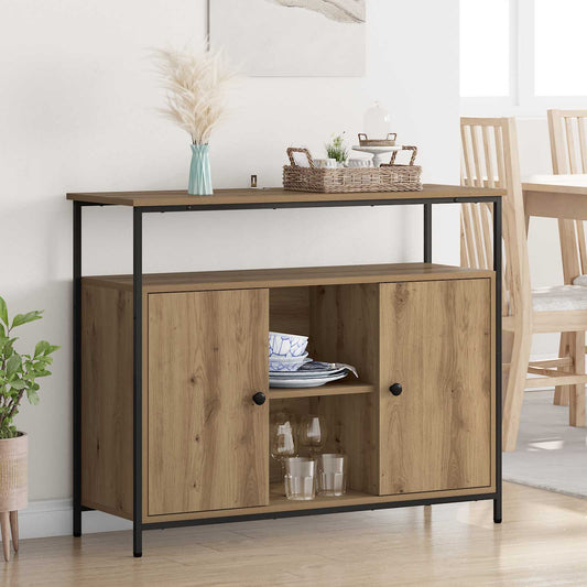 Sideboard 100x35x80 cm Engineered Wood Artisan oak