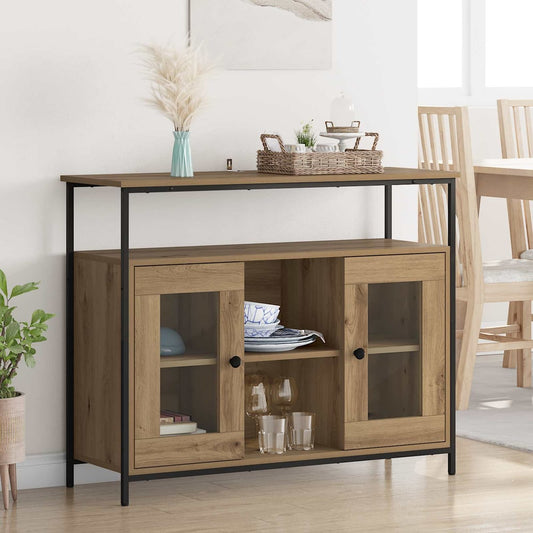 Sideboard 100x35x80 cm Engineered Wood Artisan oak