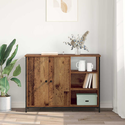vidaXL Sideboard Old Wood 100 x 33 x 75 cm Engineered Wood 4