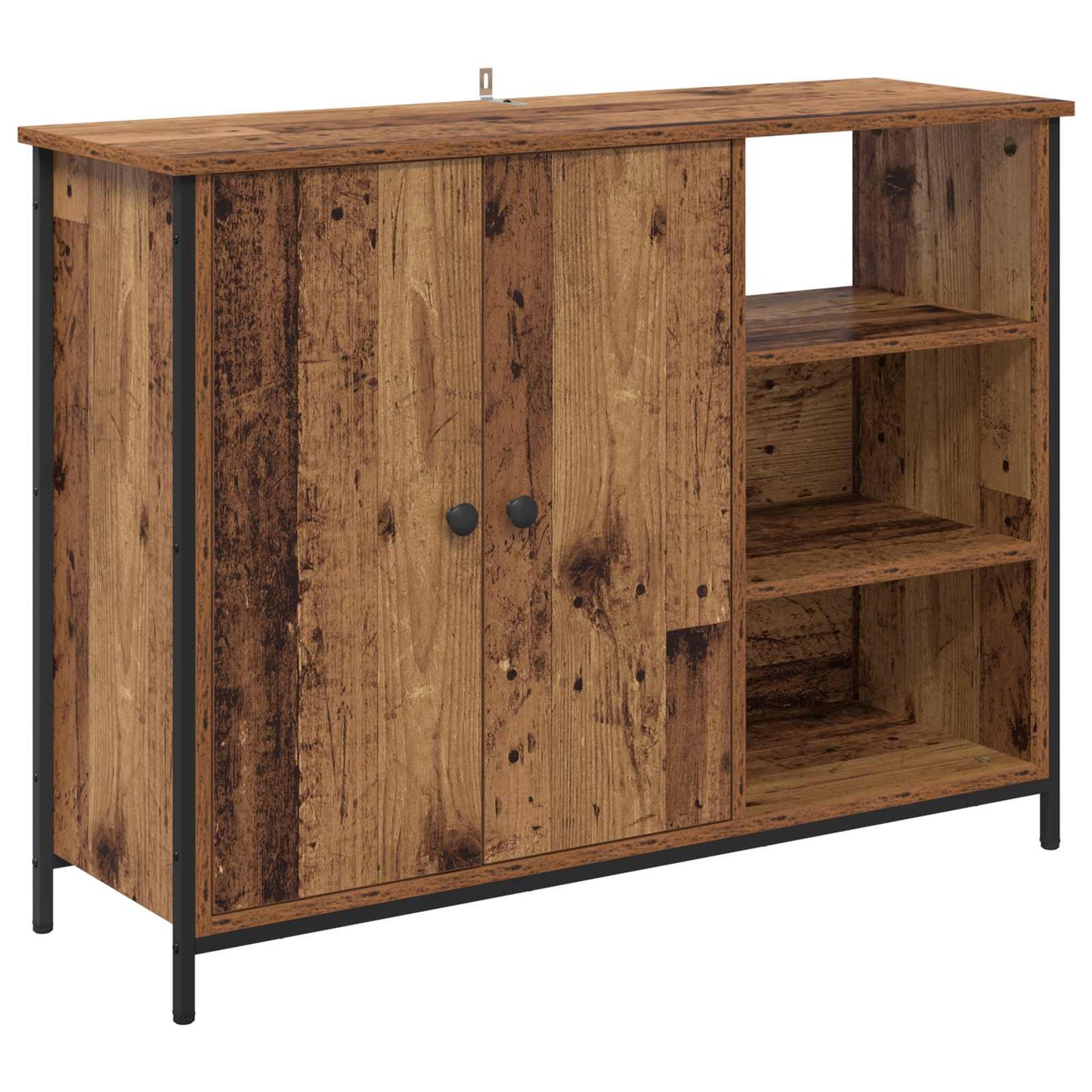 vidaXL Sideboard Old Wood 100 x 33 x 75 cm Engineered Wood 2