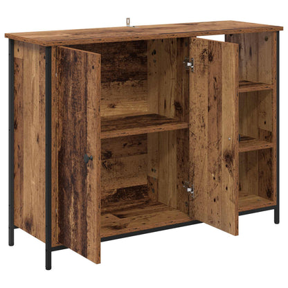 vidaXL Sideboard Old Wood 100 x 33 x 75 cm Engineered Wood 5