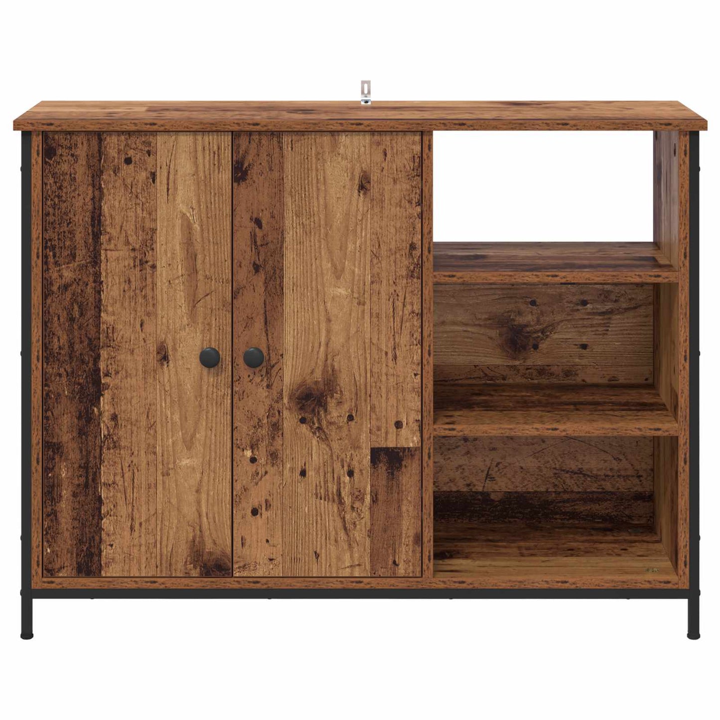 vidaXL Sideboard Old Wood 100 x 33 x 75 cm Engineered Wood 6