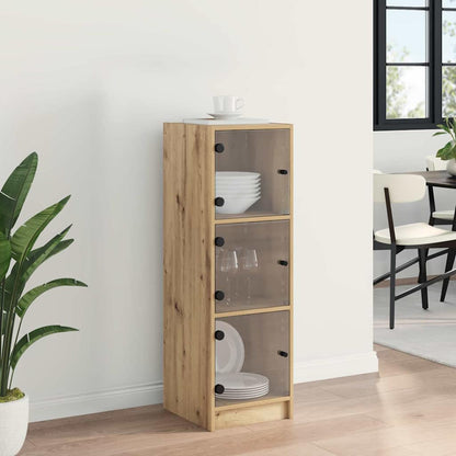 vidaXL Highboard Artisan Oak 35 x 37 x 109 cm Engineered Wood 4