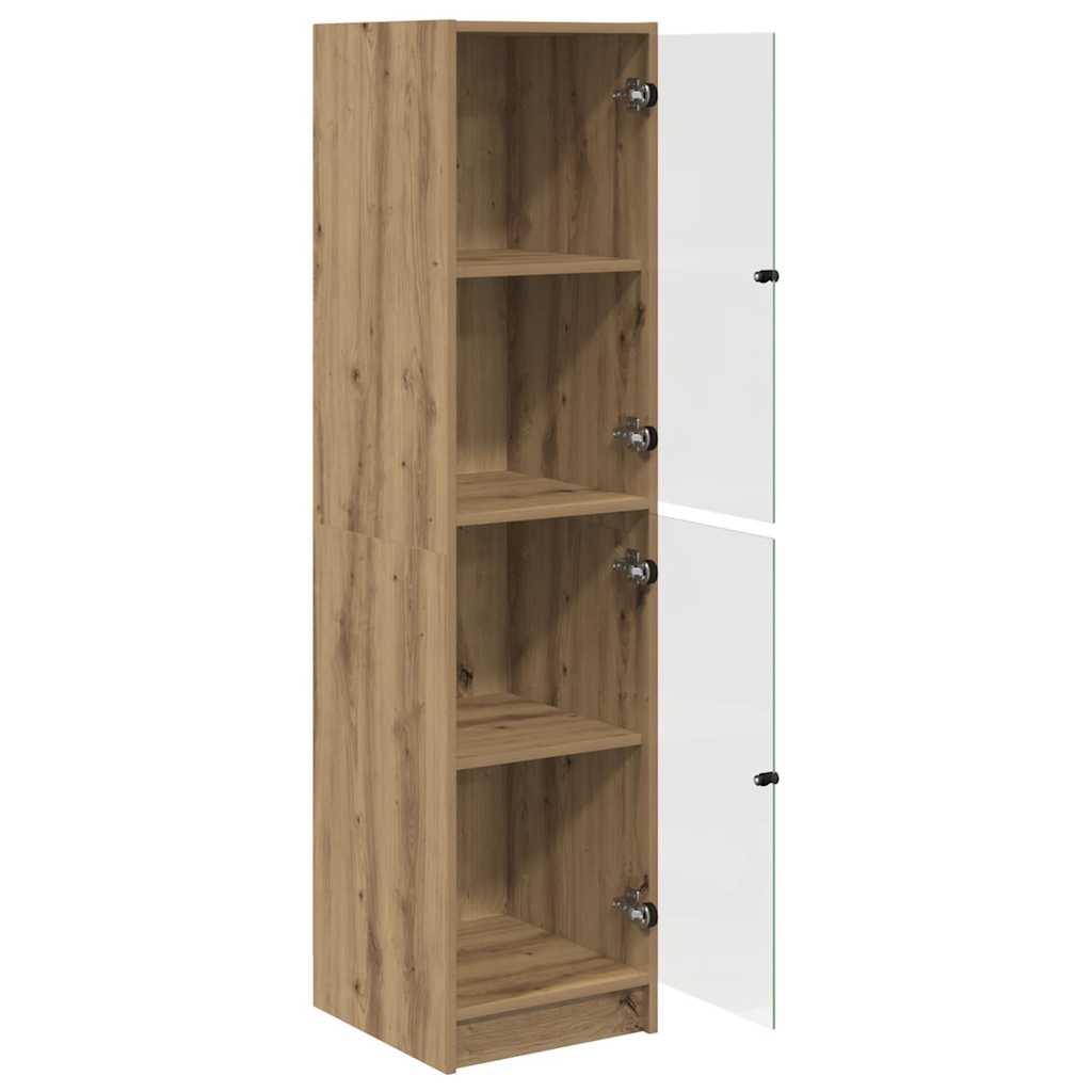 vidaXL Highboard Artisan Oak 35 x 37 x 142 cm Engineered Wood 5