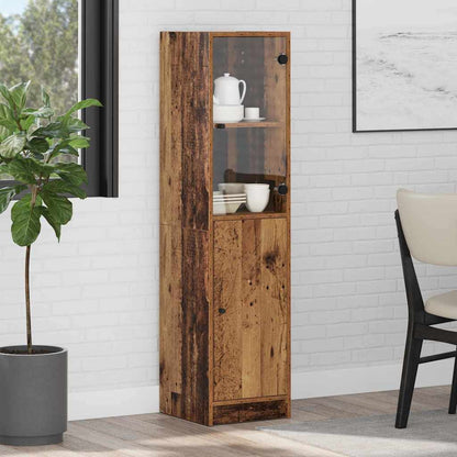 vidaXL Highboard Old Wood 35 x 37 x 142 cm Engineered Wood 1