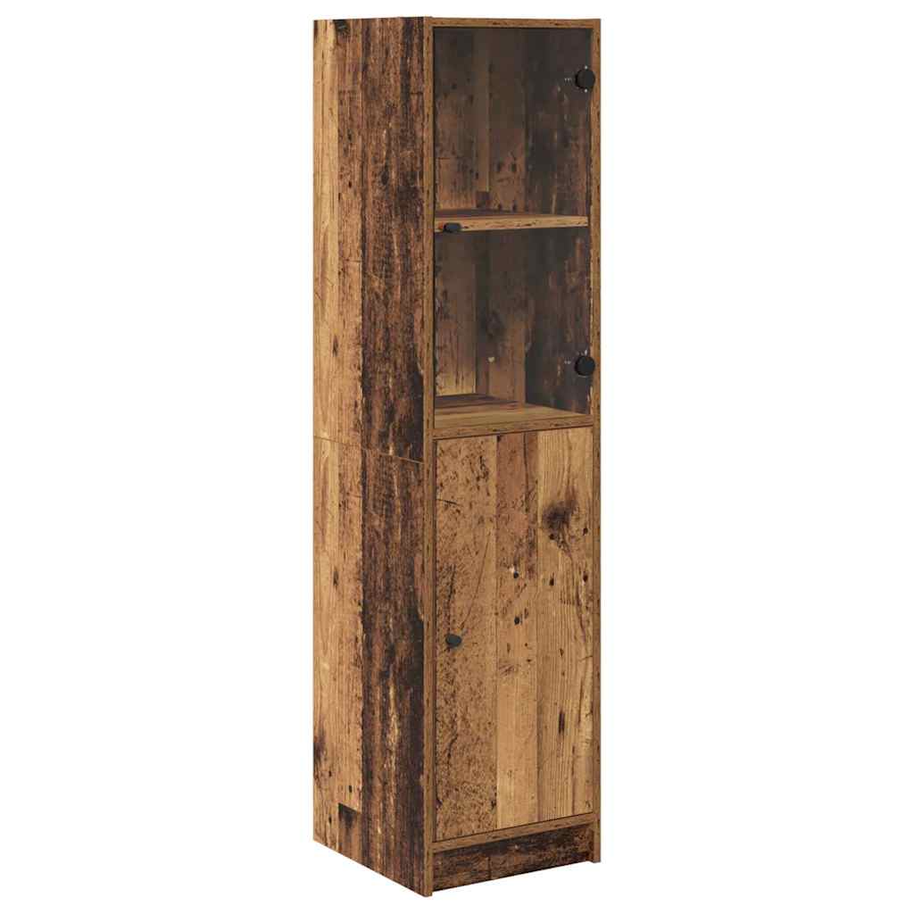 vidaXL Highboard Old Wood 35 x 37 x 142 cm Engineered Wood 2