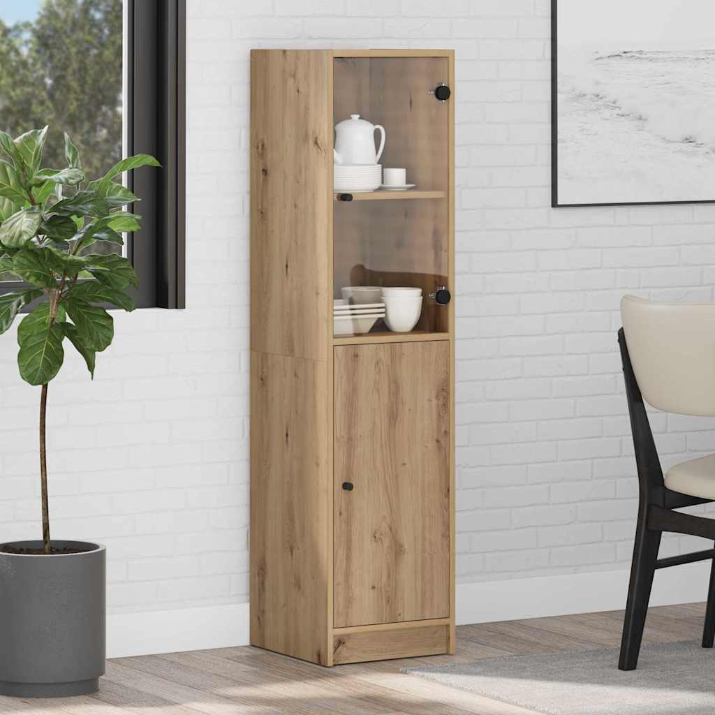 vidaXL Highboard Artisan Oak 35 x 37 x 142 cm Engineered Wood 1
