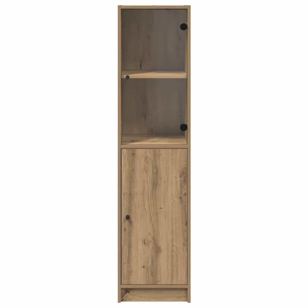 vidaXL Highboard Artisan Oak 35 x 37 x 142 cm Engineered Wood 6