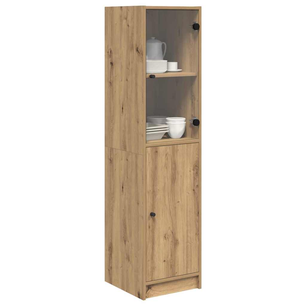 vidaXL Highboard Artisan Oak 35 x 37 x 142 cm Engineered Wood 3