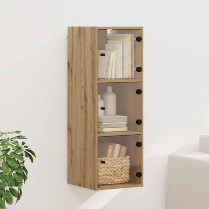 vidaXL Wall Cabinet 35 x 37 x 102 cm Engineered Wood Artisan Oak 1