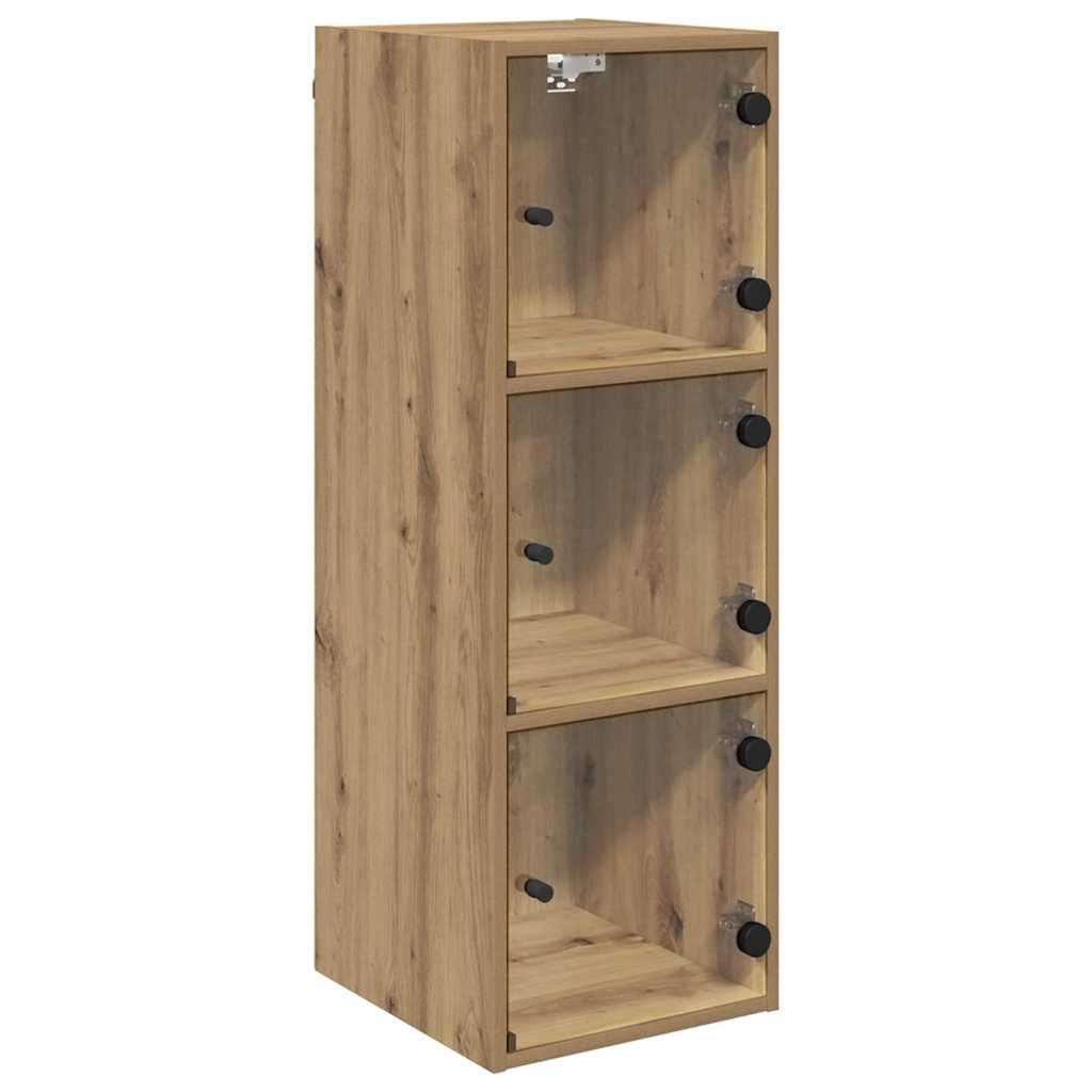 vidaXL Wall Cabinet 35 x 37 x 102 cm Engineered Wood Artisan Oak 2