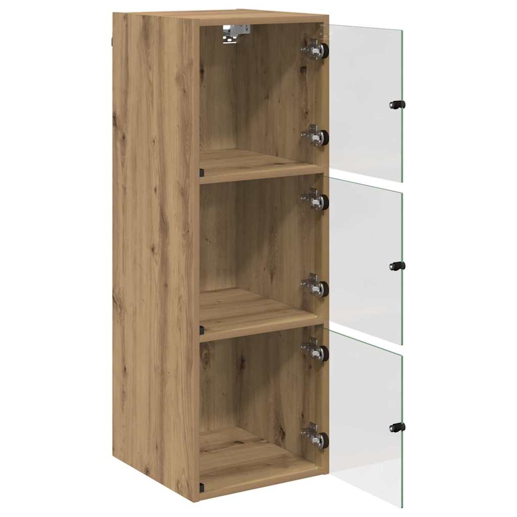vidaXL Wall Cabinet 35 x 37 x 102 cm Engineered Wood Artisan Oak 5