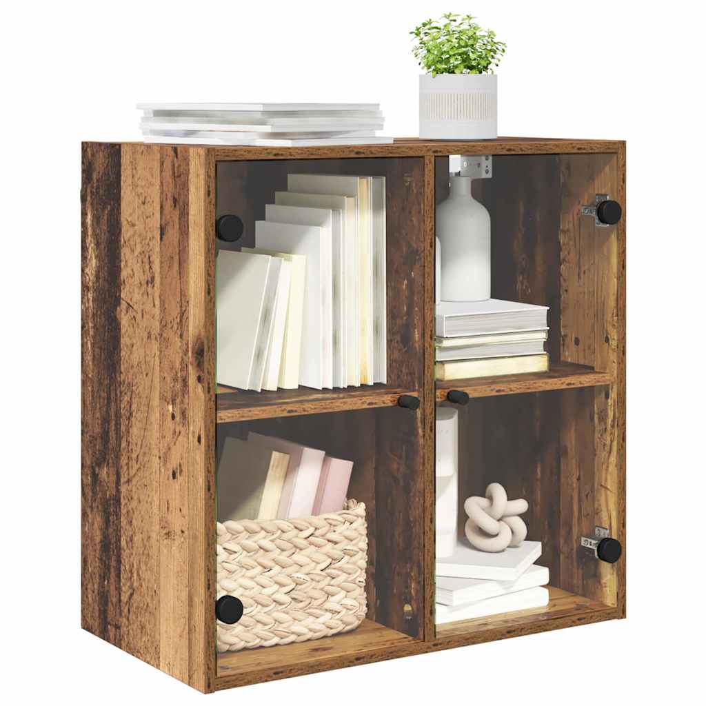vidaXL Wall Cabinet 68 x 37 x 68.5 cm Engineered Wood Old Wood 3