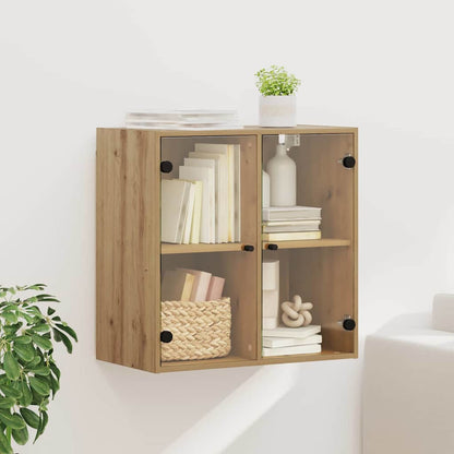 vidaXL Wall Cabinet 68 x 37 x 68.5 cm Engineered Wood Artisan Oak 1