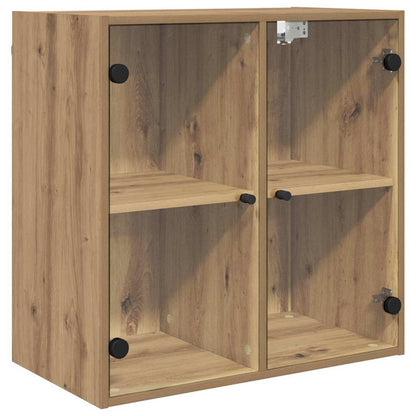 vidaXL Wall Cabinet 68 x 37 x 68.5 cm Engineered Wood Artisan Oak 2