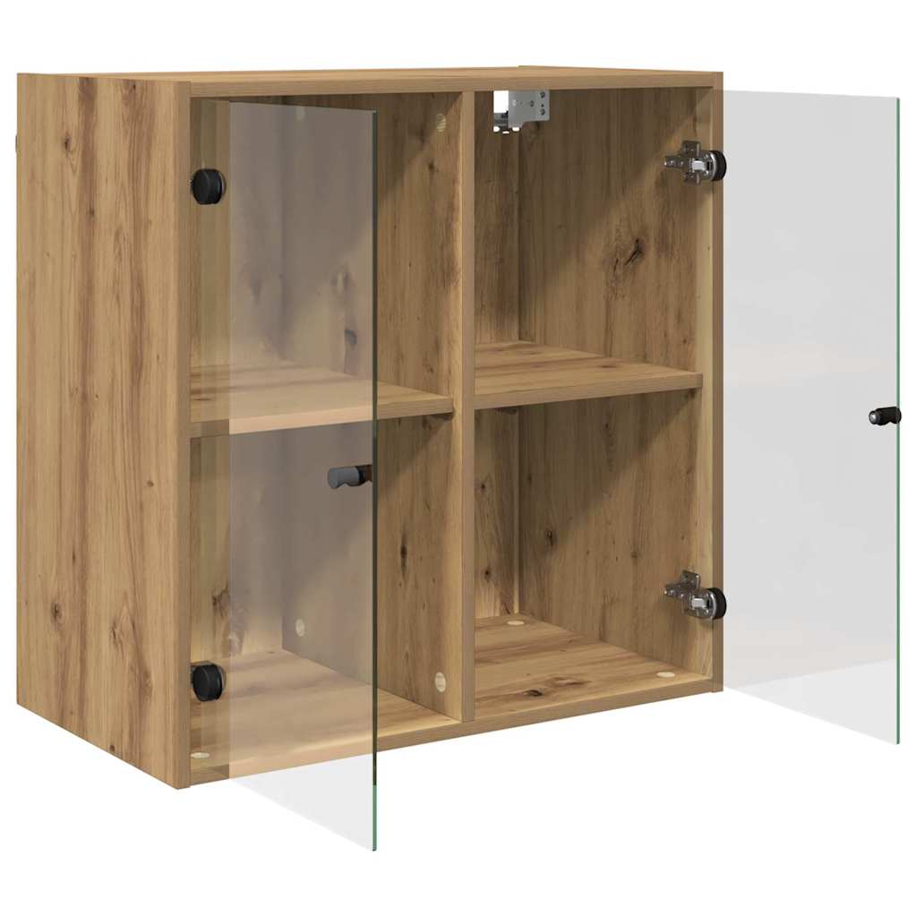 vidaXL Wall Cabinet 68 x 37 x 68.5 cm Engineered Wood Artisan Oak 5