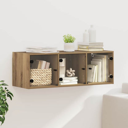 vidaXL Wall Cabinet 102 x 37 x 35 cm Engineered Wood Artisan Oak 1