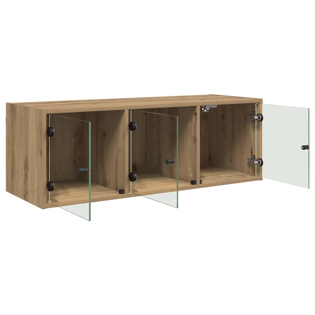 vidaXL Wall Cabinet 102 x 37 x 35 cm Engineered Wood Artisan Oak 5