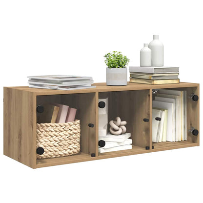 vidaXL Wall Cabinet 102 x 37 x 35 cm Engineered Wood Artisan Oak 3