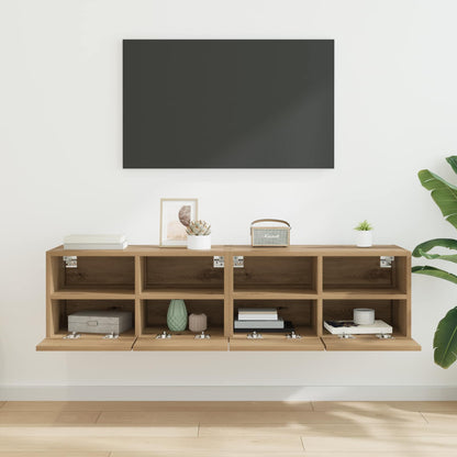 vidaXL TV Wall Cabinets 2 pcs Artisan Oak Engineered Wood 4