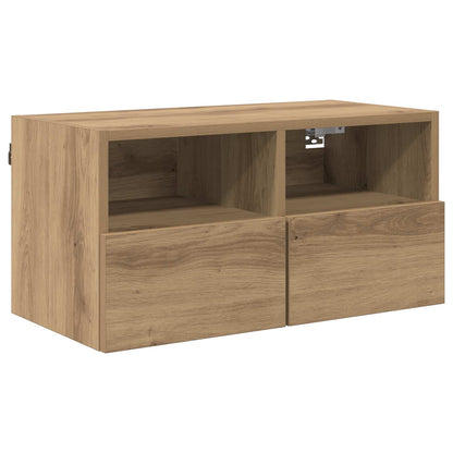 vidaXL TV Wall Cabinets 2 pcs Artisan Oak Engineered Wood 5