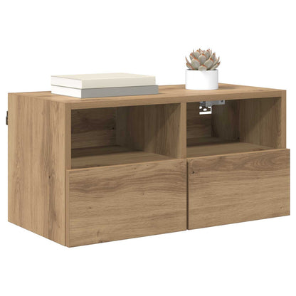 vidaXL TV Wall Cabinets 2 pcs Artisan Oak Engineered Wood 3