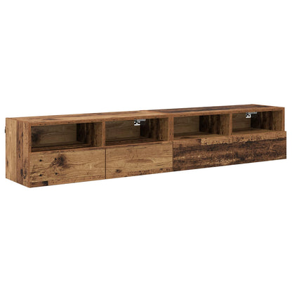 vidaXL TV Wall Cabinets 2 pcs Old Wood Engineered Wood 2