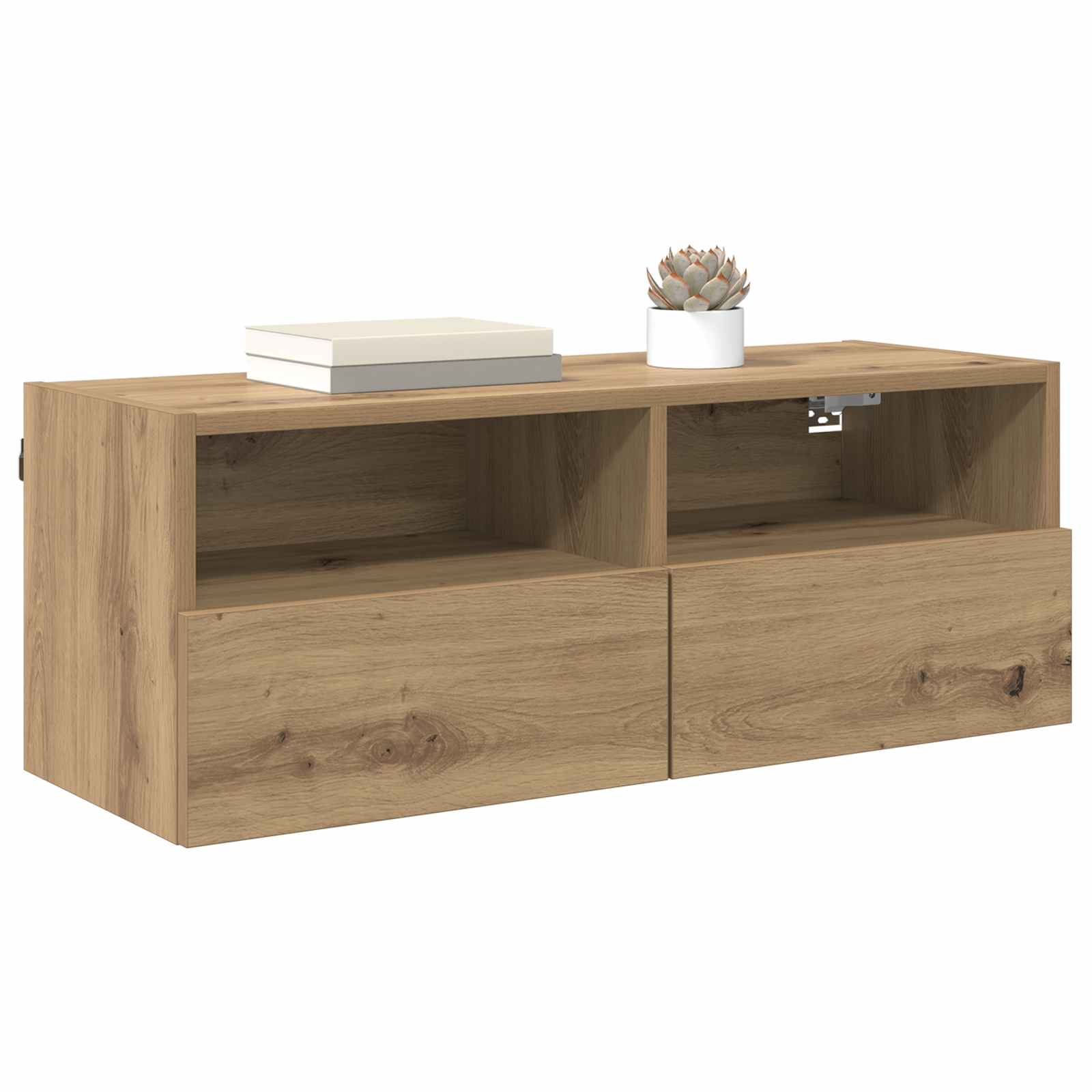 vidaXL TV Wall Cabinets 2 pcs Artisan Oak Engineered Wood 3