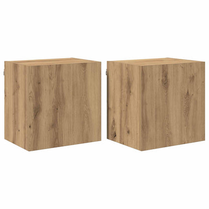 vidaXL TV Wall Cabinets 2 pcs Artisan Oak Engineered Wood 2