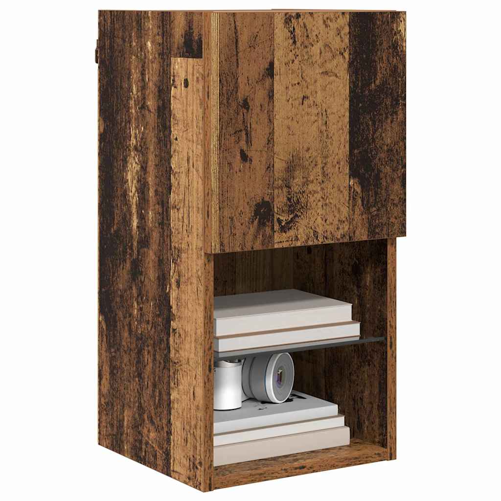 vidaXL Wall-mounted TV Cabinets 2 pcs Old Wood Engineered Wood 3