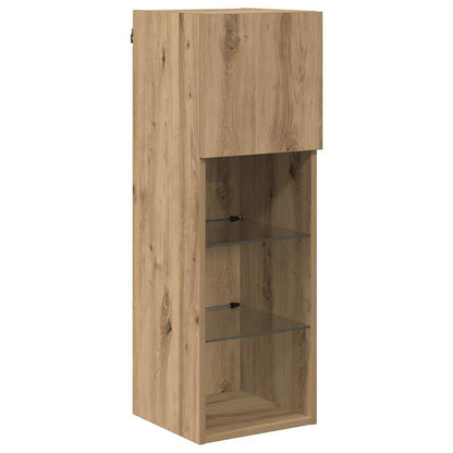 vidaXL Wall-mounted TV Cabinets 2 pcs Artisan Oak Engineered Wood 6